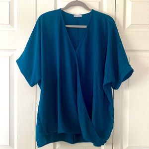 Breezy Teal Blouse